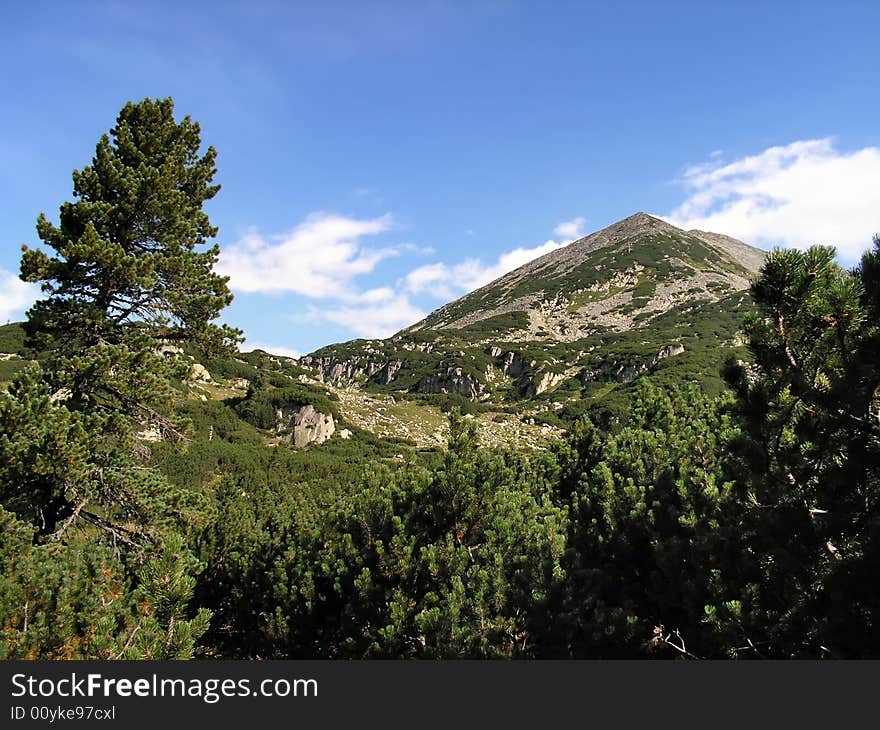 Mountain peak in Retezat Carpathians ridge (Southern of Romania).
This summit is 2370 meters high.