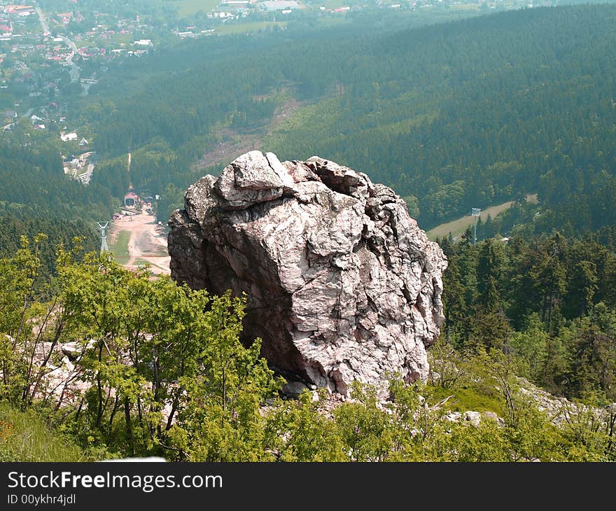 Silicis above the valley