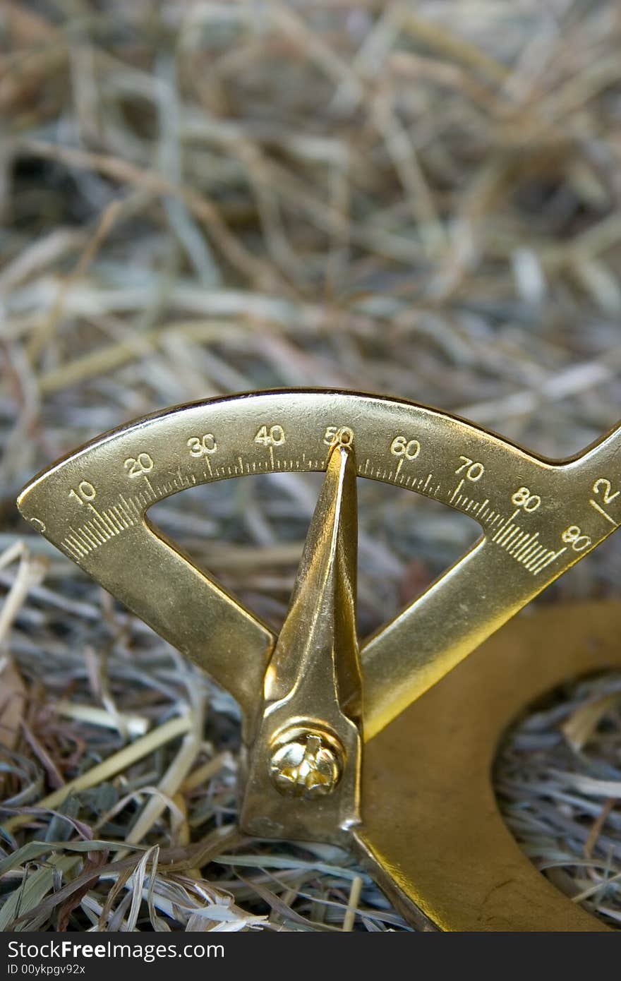 Close up of a hoof measurement tool for farriers. Close up of a hoof measurement tool for farriers.