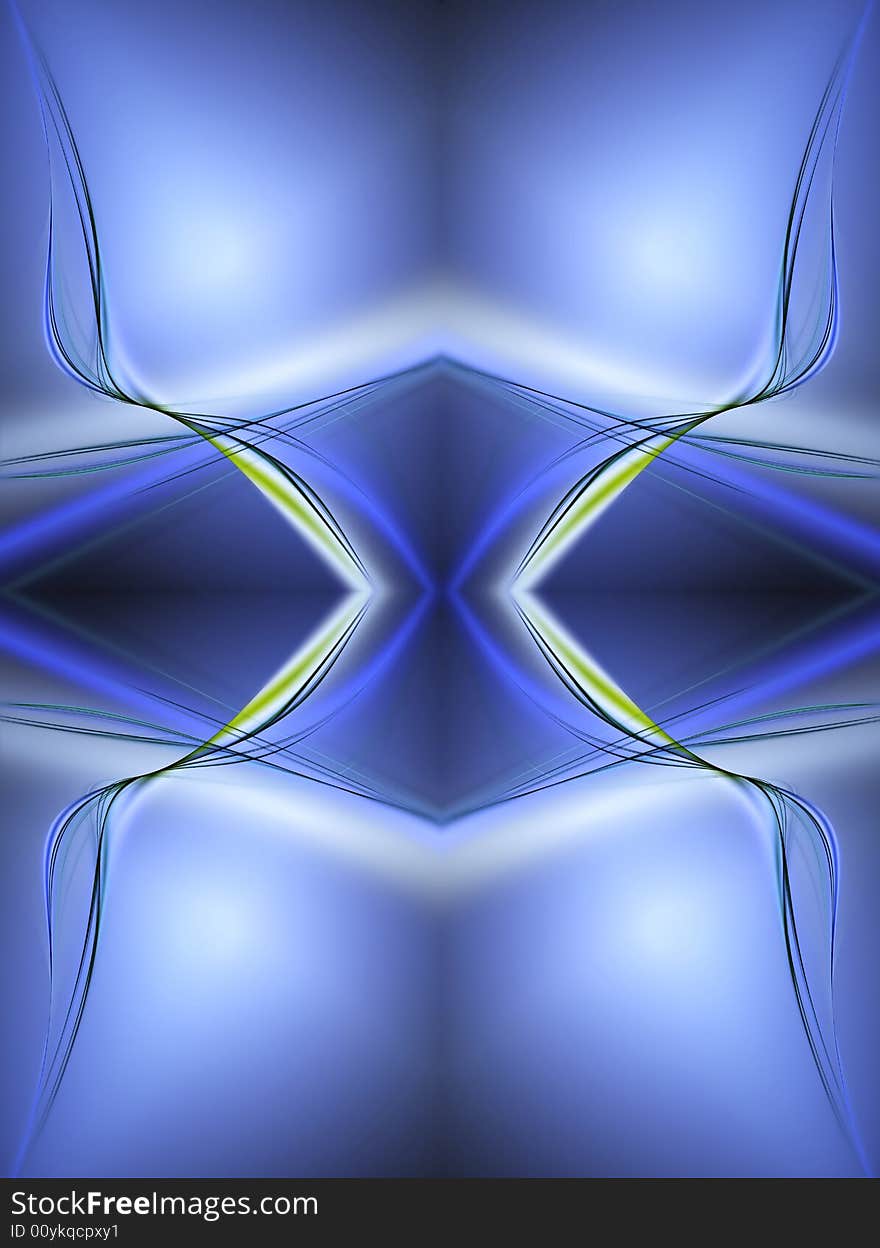 Blue Abstract Composition