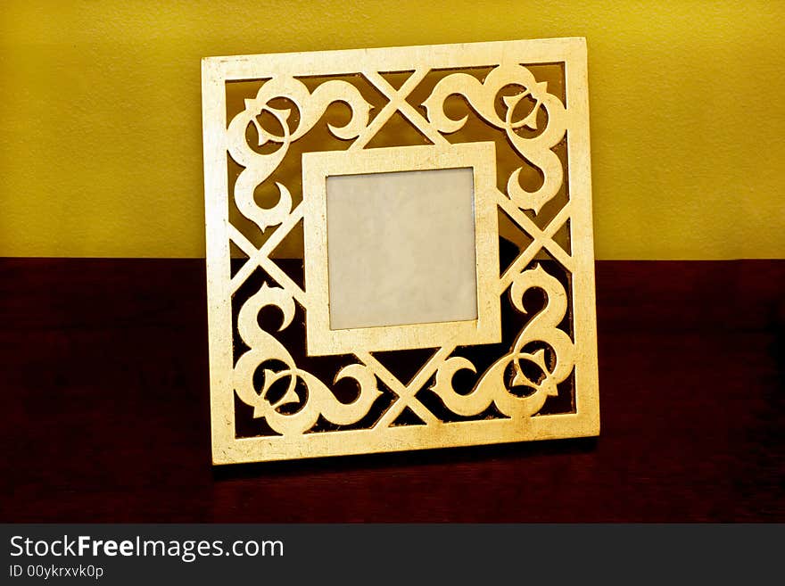 Gold photo frame