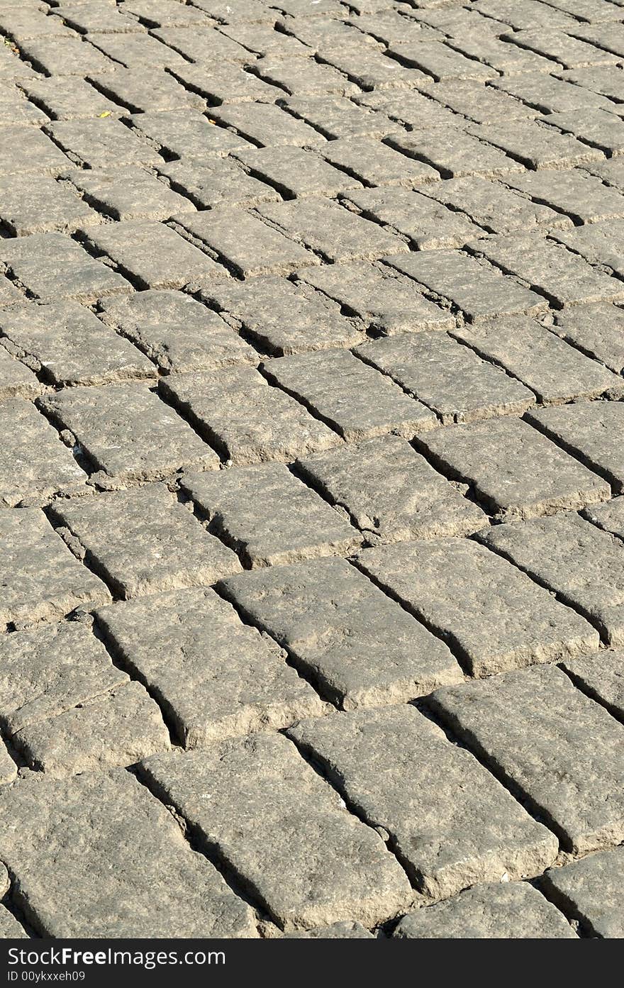 Pattern of stones in the ground, in a city square. Pattern of stones in the ground, in a city square