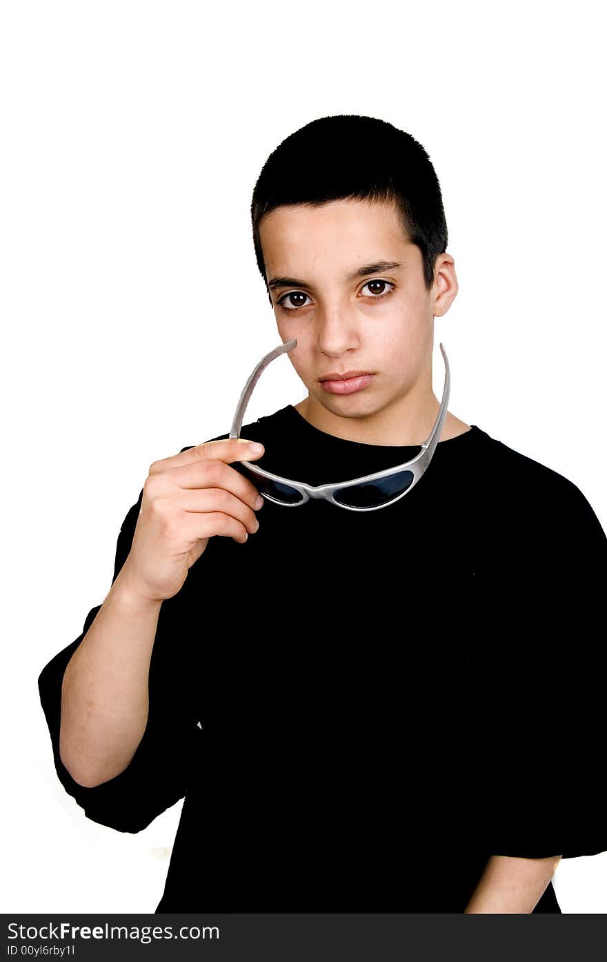 Teenage Boy With Big Brown Eyes