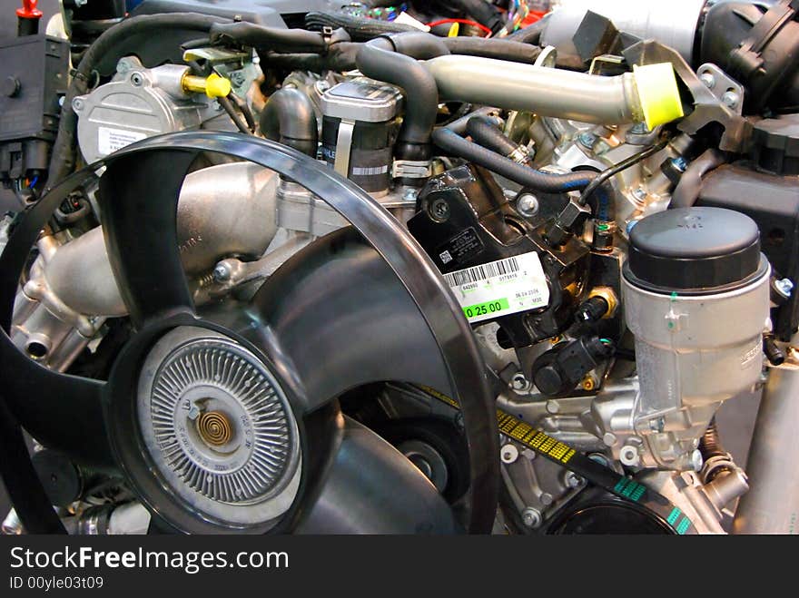 Engine detail from heavy truck. Engine detail from heavy truck.