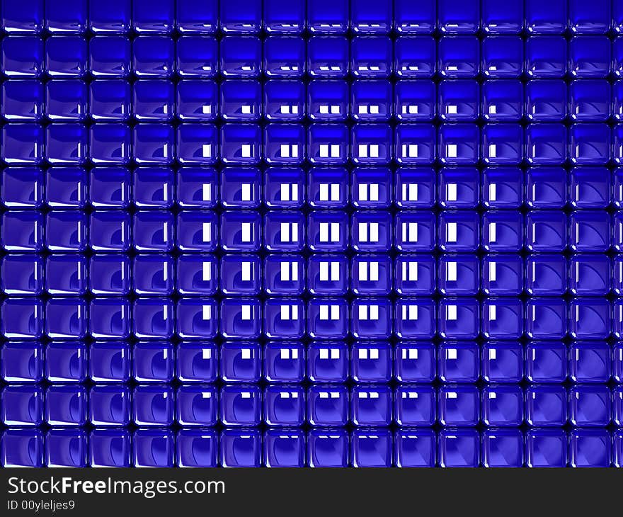 Background blue cubes