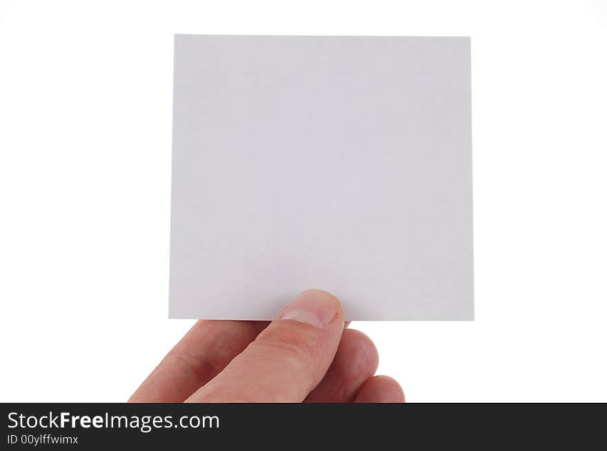 Blank card