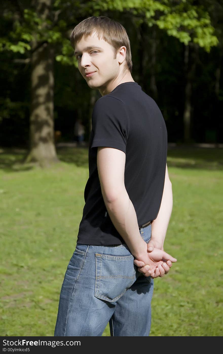 Young Man In The Forest