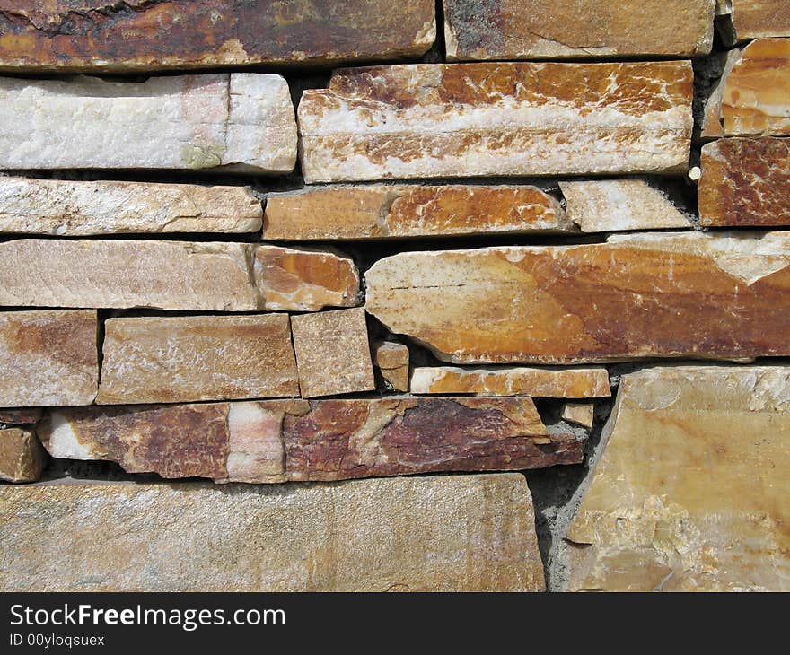 Brown stone wall