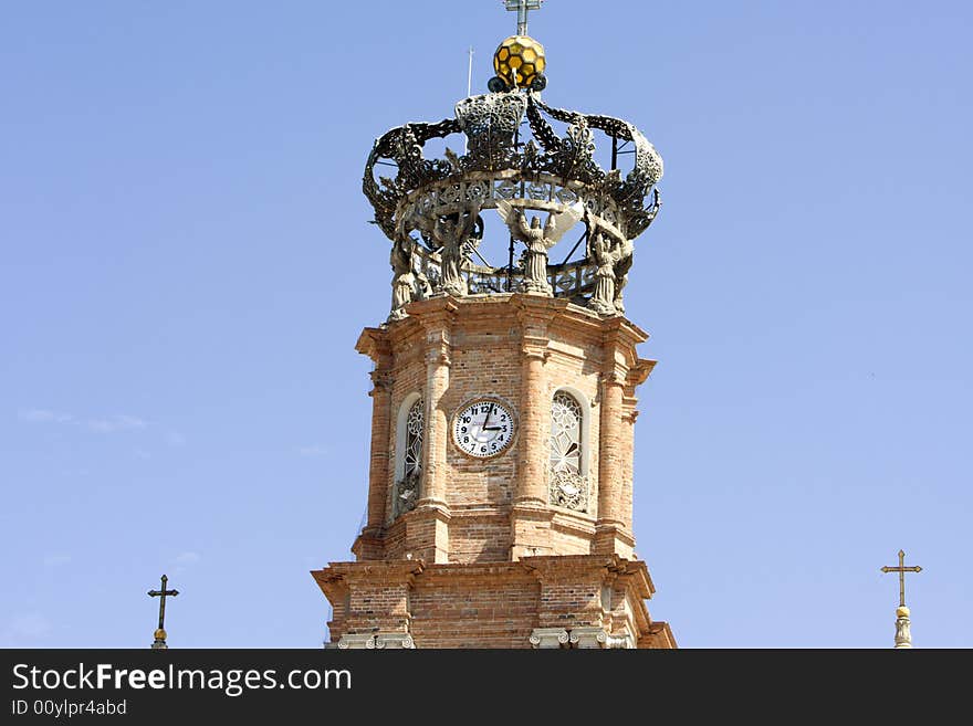 Church detail from Puerto Vallarta, Jalisco, Mexico