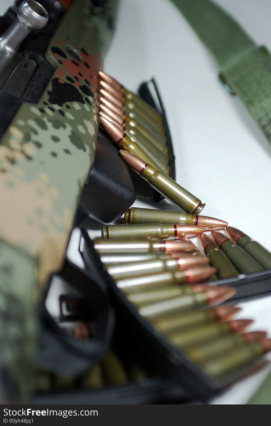 Military Rifle And Ammunition