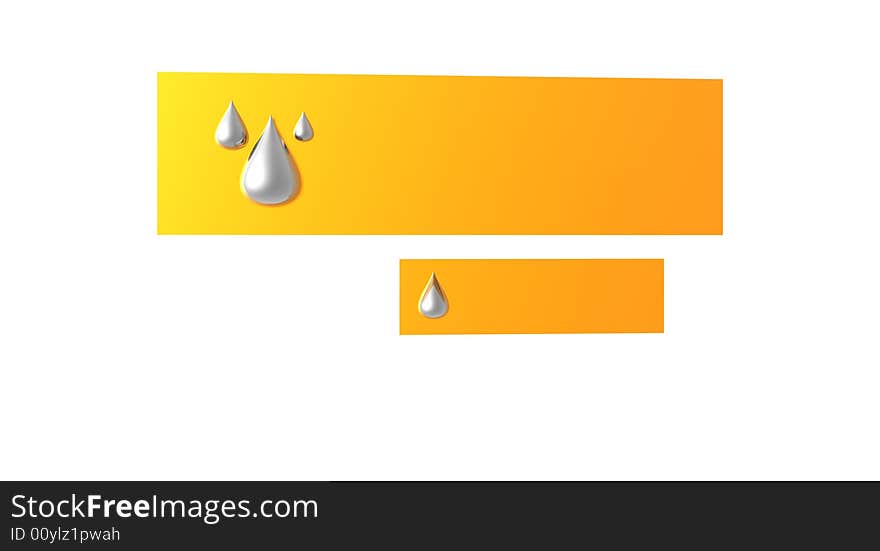 3d render of water droplets banner unique texture. 3d render of water droplets banner unique texture