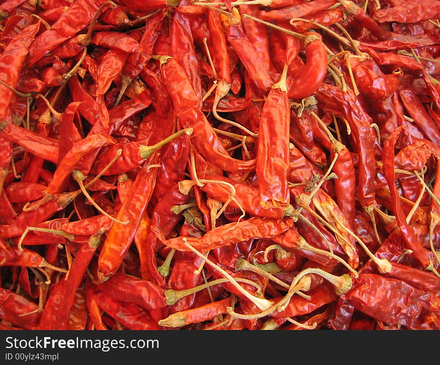 Cili peppers, they grows in Sri Lanka