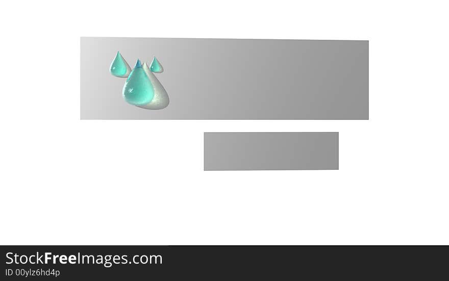 3d render of water droplets banner unique texture. 3d render of water droplets banner unique texture