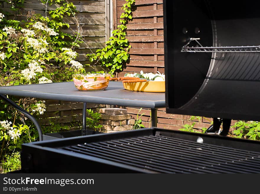 Barbecue ready to be cooked. Barbecue ready to be cooked.