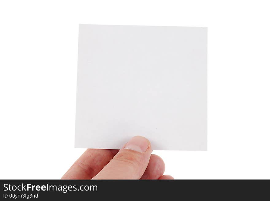 Blank card