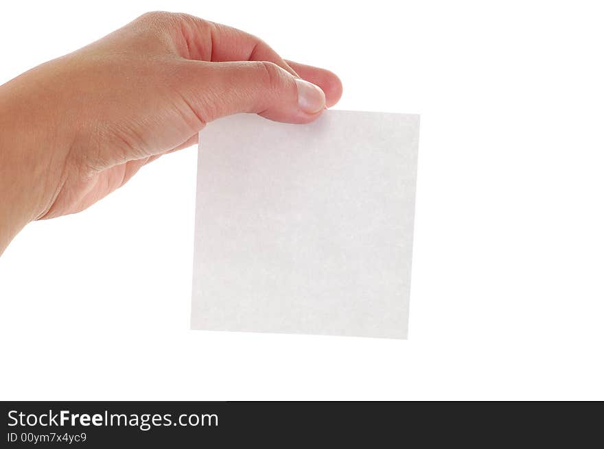 Blank card