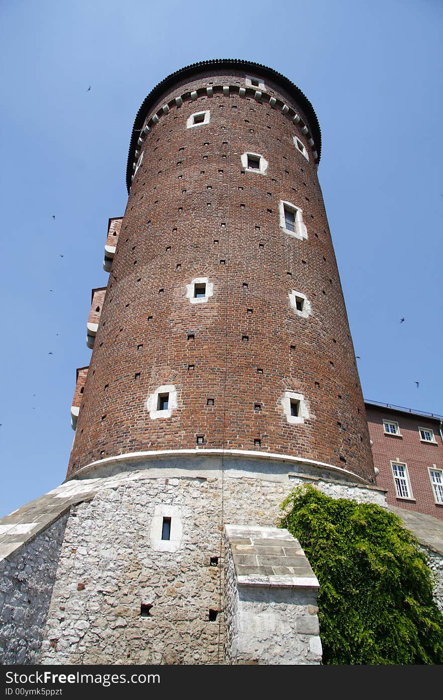 Wawel Castle Tower. Krakow. Poland