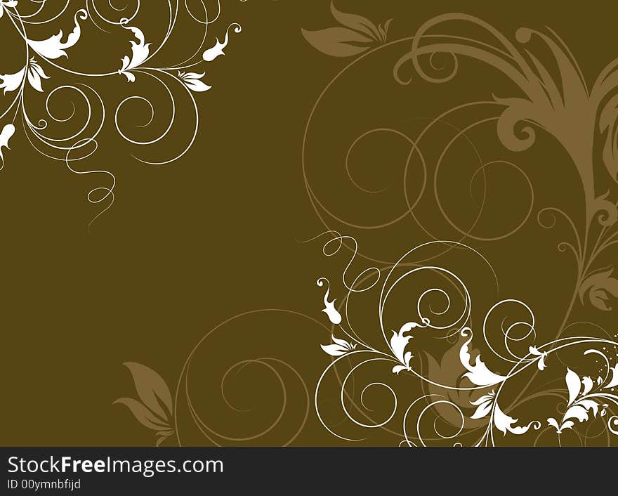 Abstract floral background. A vector format is added. Suits well for a postcard or background. Abstract floral background. A vector format is added. Suits well for a postcard or background