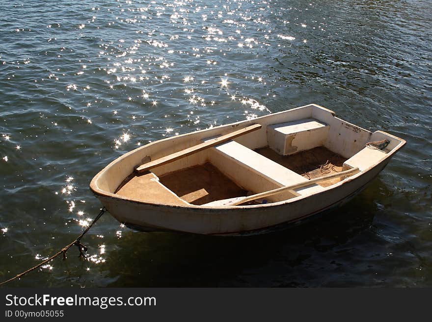 Small boat in Caribbean