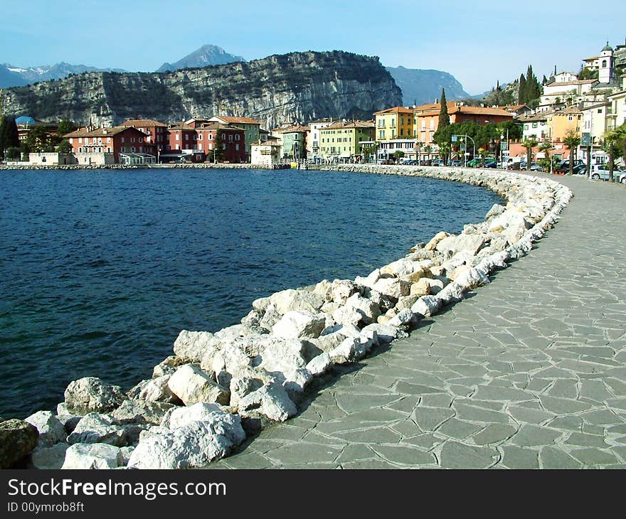 Mountain and garda lake, north of italy. Mountain and garda lake, north of italy