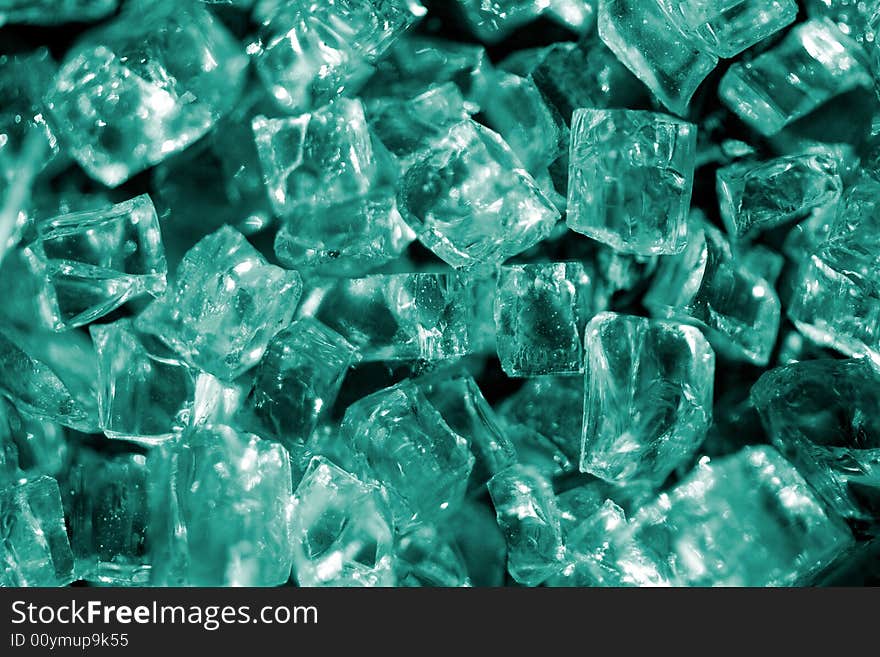 Close-up Of Glass Peaces