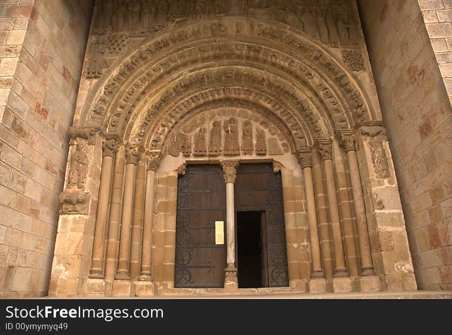 Leire Monastery in Navarre. Spain). Leire Monastery in Navarre. Spain)