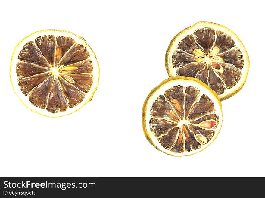 Dry lemon slice