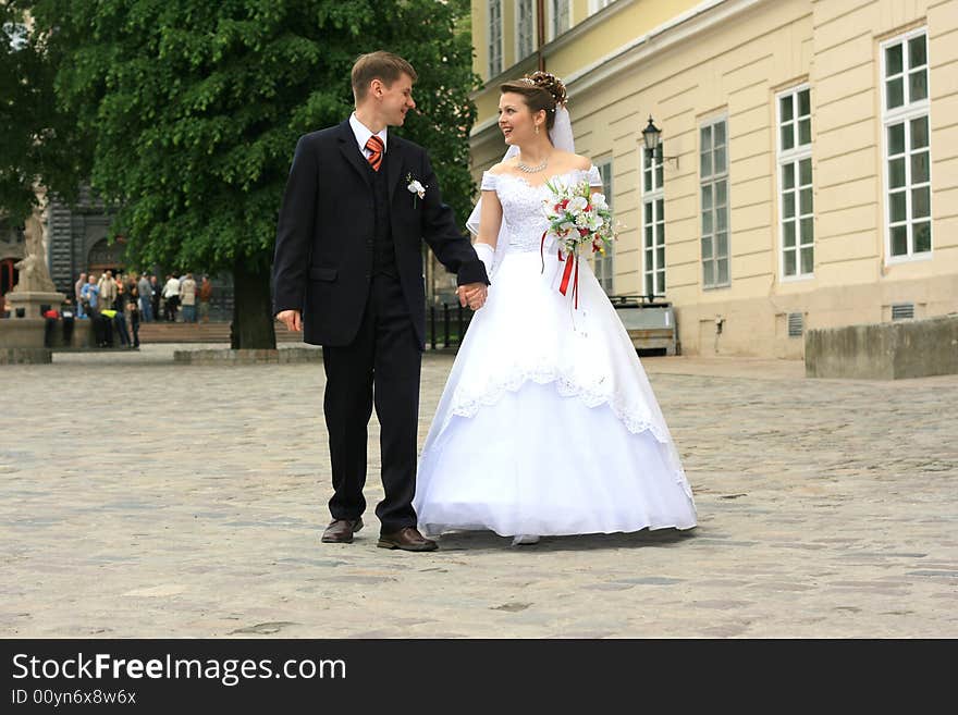 Wedding held in Lviv, Ukraine,. Wedding held in Lviv, Ukraine,