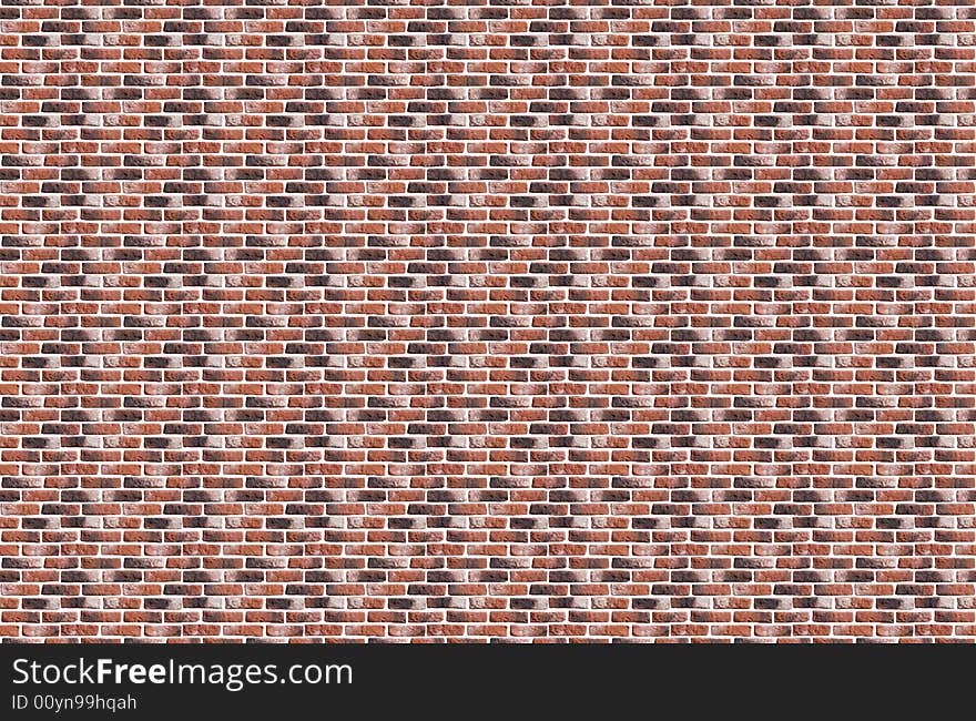 Image of the wall from the Parisian dark brick