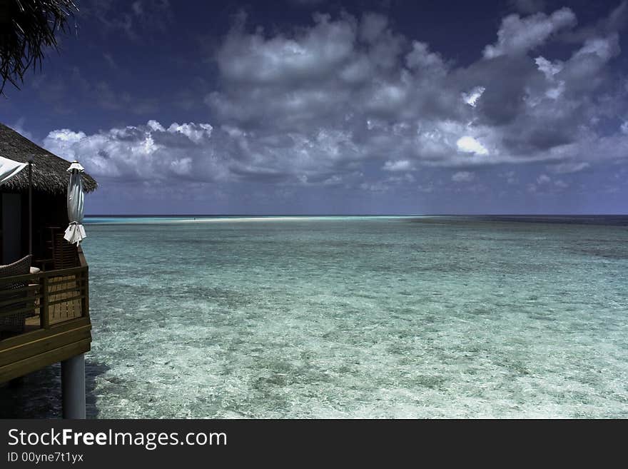 This picture is taken at Baros, Maldives and shows the tropical sea. This picture is taken at Baros, Maldives and shows the tropical sea.