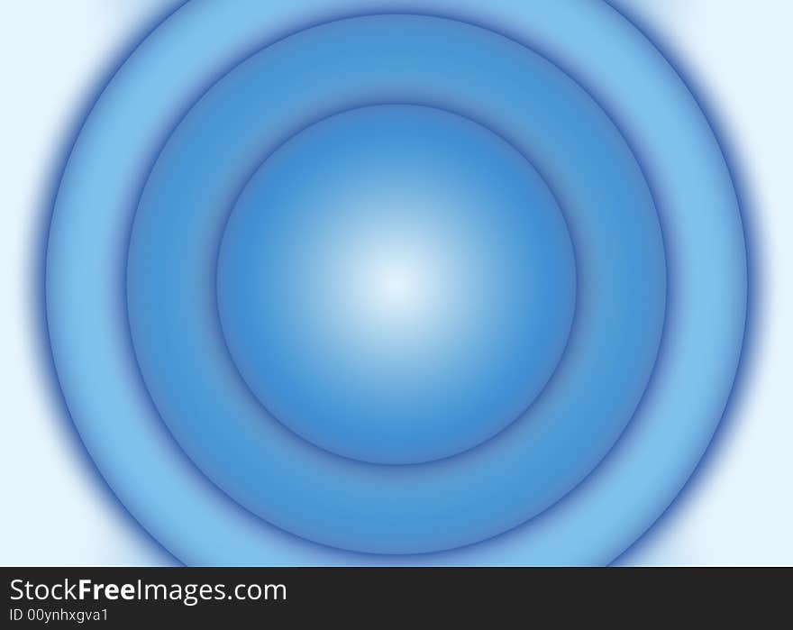 Blue background with circles in different tones