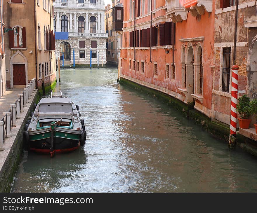 Canal In Venice, Italy