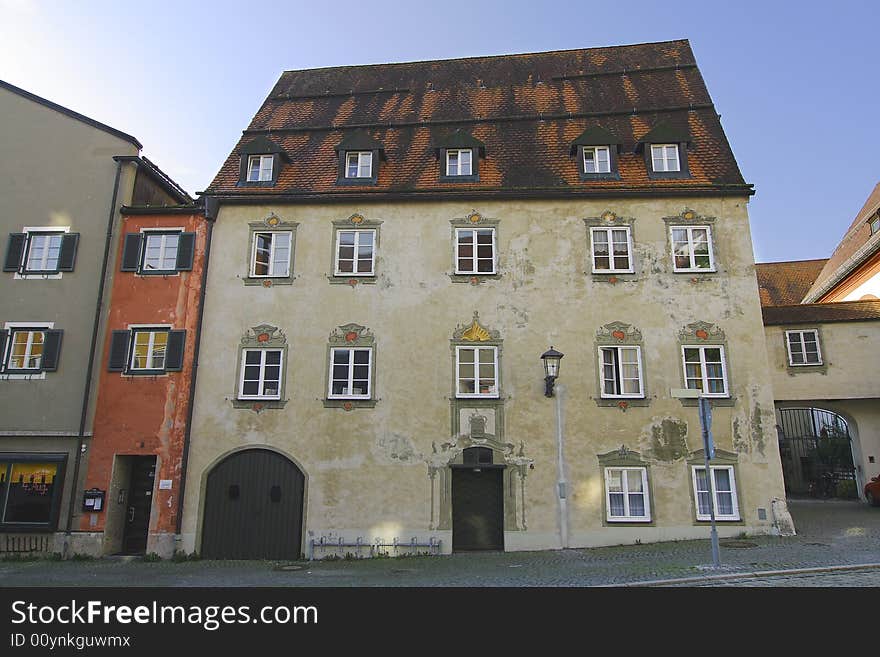 The old house in Fussen. Germany.