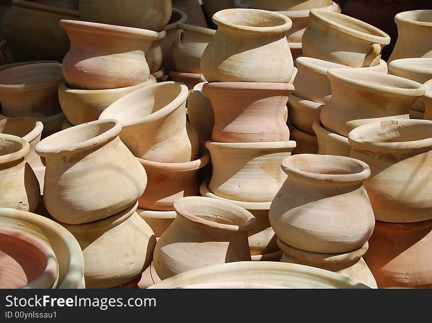 Clay pots