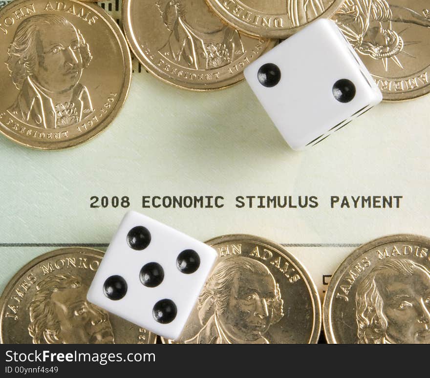 Toss the dice to see where to spend the Economic Stimulus Payment check. Toss the dice to see where to spend the Economic Stimulus Payment check.