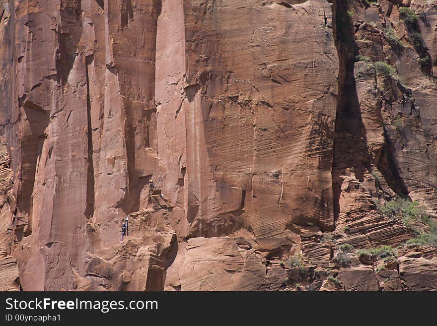 Zion Rock Climbers