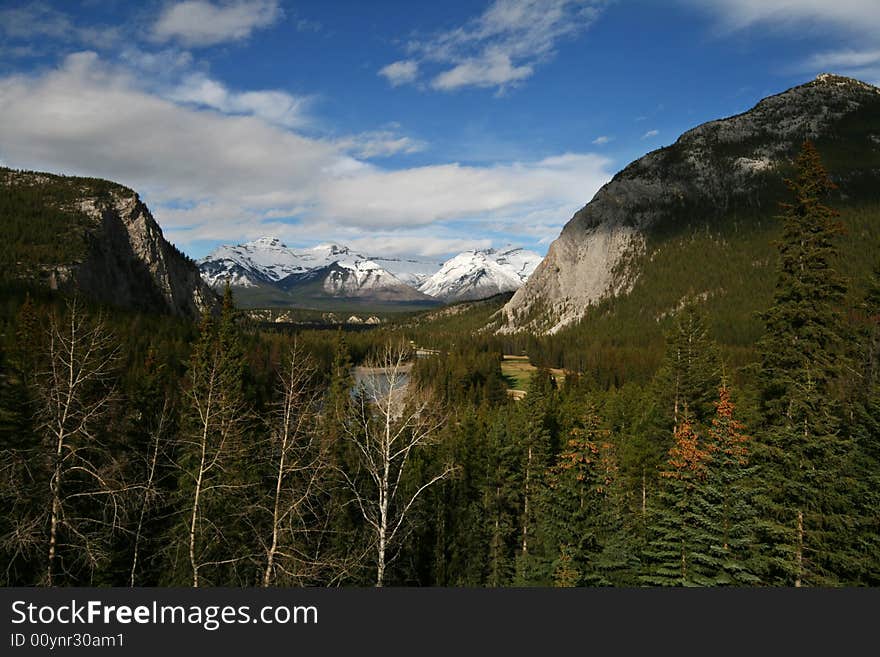 View from the Banff Springs hotel. View from the Banff Springs hotel.