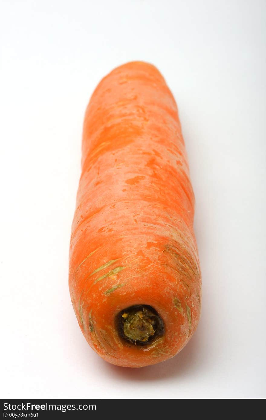 Fresh organic carrot shot in studio. Fresh organic carrot shot in studio