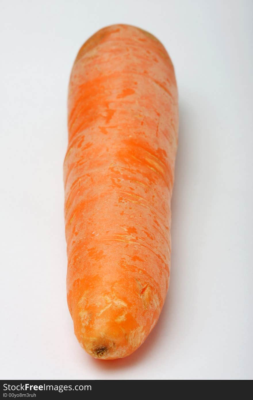 Organic grown carrot shot in studio. Organic grown carrot shot in studio