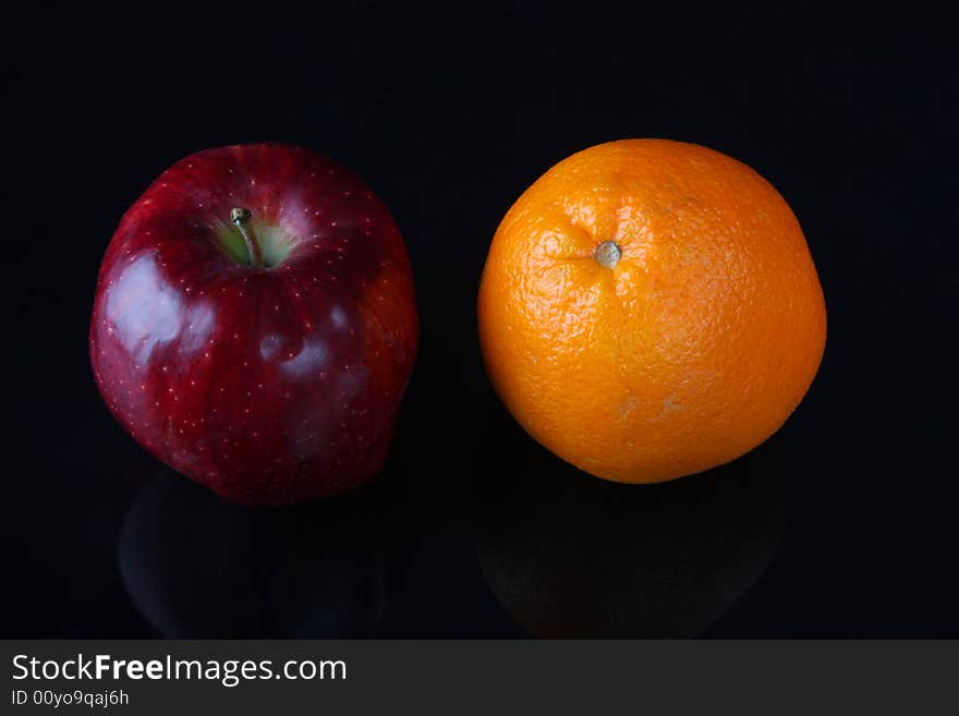 Apple and orange