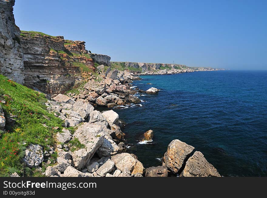 Coastal landscape from Bulgaria, Europe