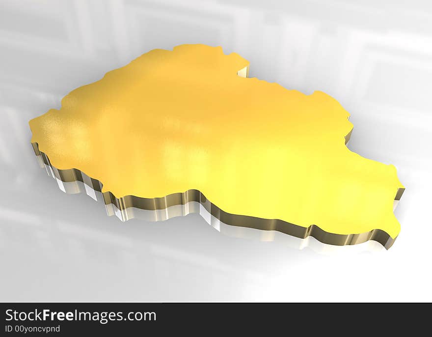 3d made flag map of bhutan. 3d made flag map of bhutan