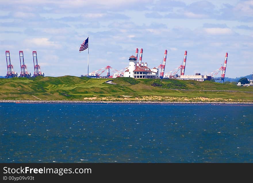 This is a seaport near New York. This is a seaport near New York