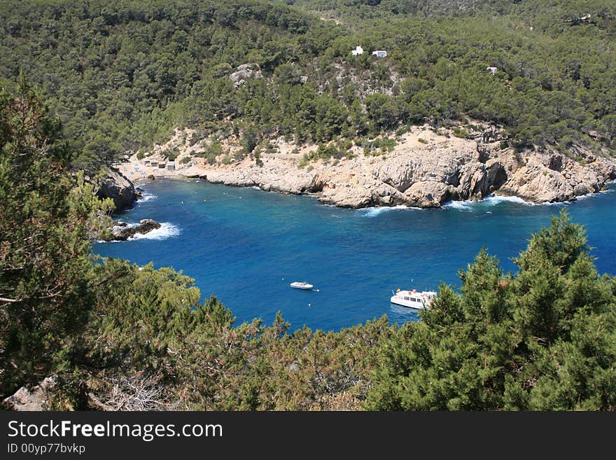 Beautiful beach in Ibiza island (Baleares). Beautiful beach in Ibiza island (Baleares)