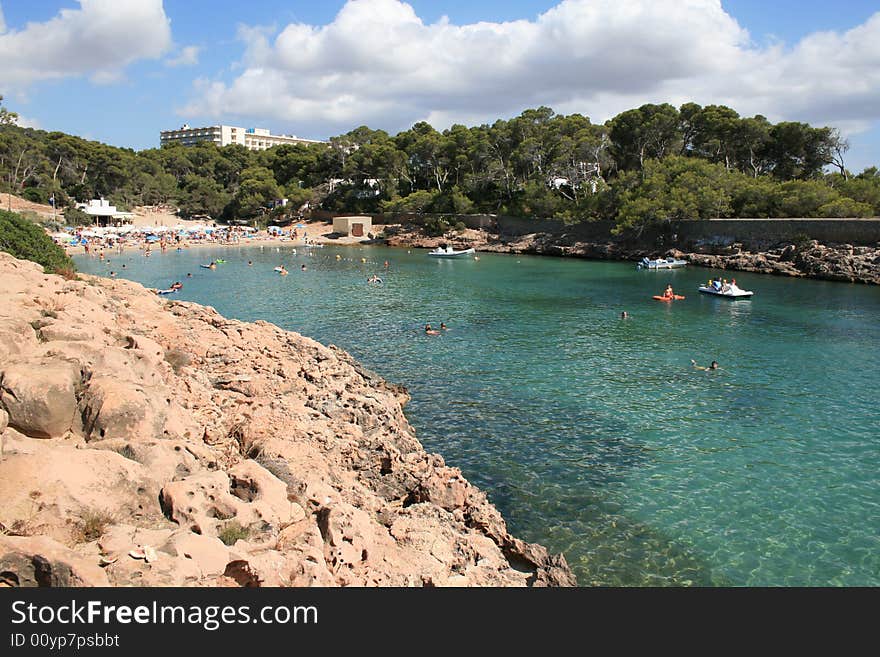 Beautiful beach in Ibiza island (Baleares). Beautiful beach in Ibiza island (Baleares)