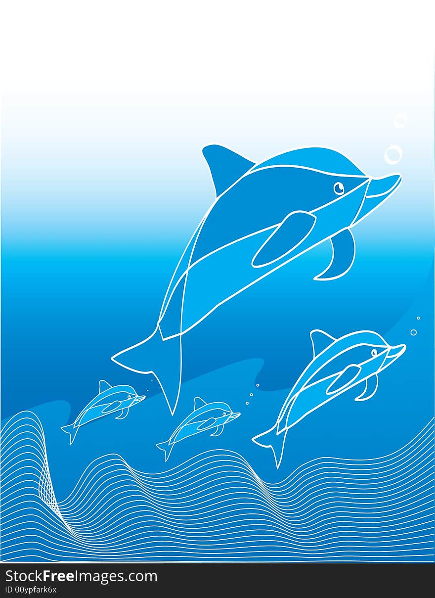 This image is a  background of dolphins  that can be scaled to any size without loss of resolution. This image is a  background of dolphins  that can be scaled to any size without loss of resolution.