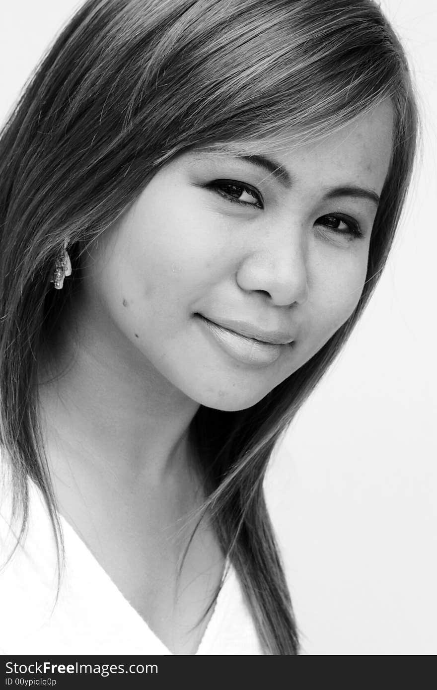 Portrait of a beautiful young Thai woman. Portrait of a beautiful young Thai woman.