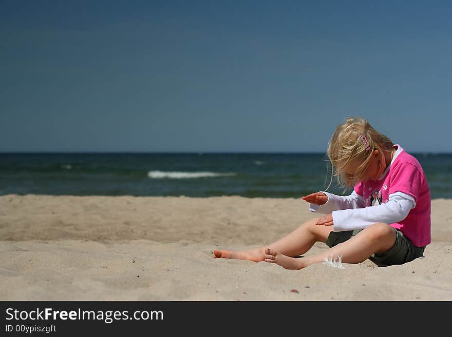 Girl on the beach