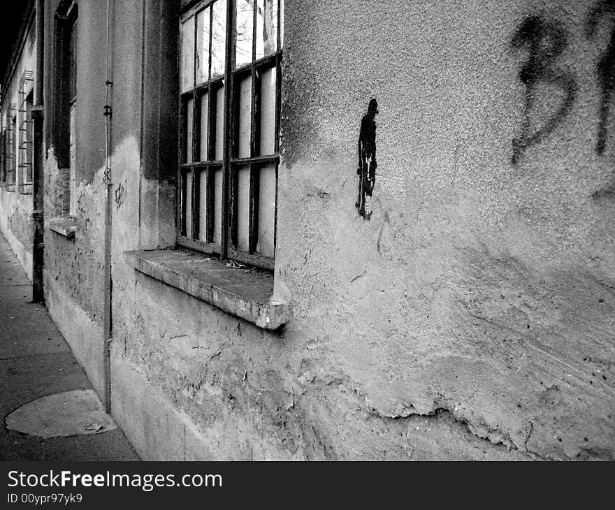 Photo of street with windows. Photo of street with windows.