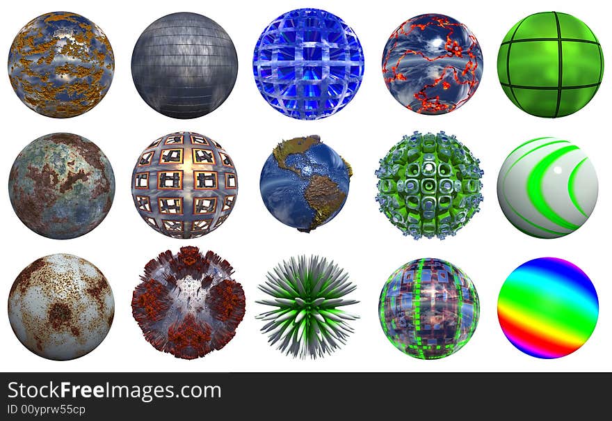 Extremely high resolution 3D sphere rendered at maximum quality